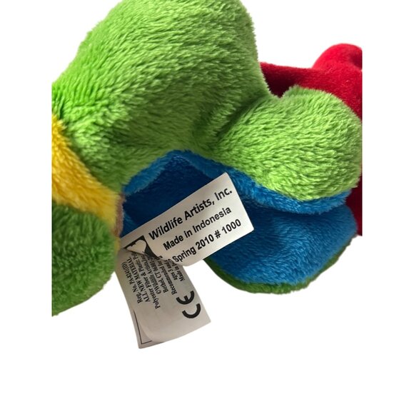 Wildlife Artists Plush Red Eyed Tree Frog Stuffed Animal Beanie Realistic 10 in - Picture 6 of 6